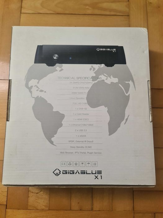 Tuner dekoder Gigablue X1 satelitarny OpenATV