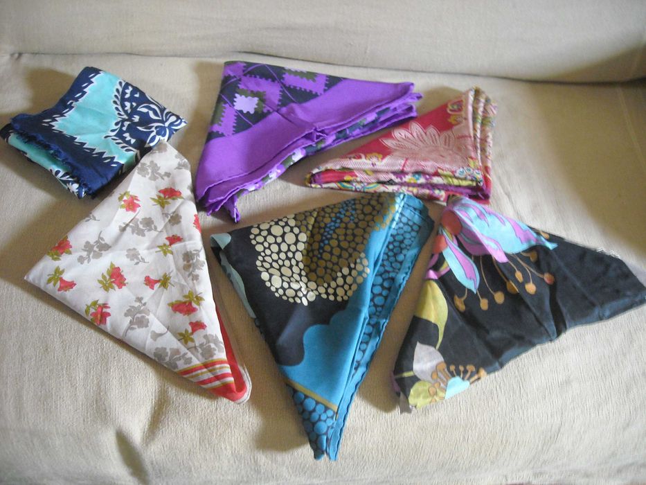 Lenços echarpes seda senhora