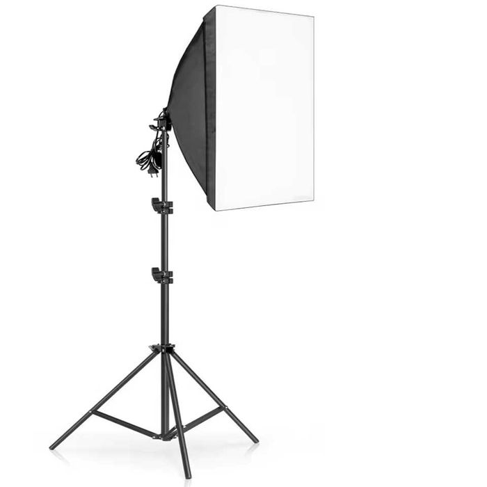 Softbox iluminação contínua 135w kit duplo estúdio fotográfico