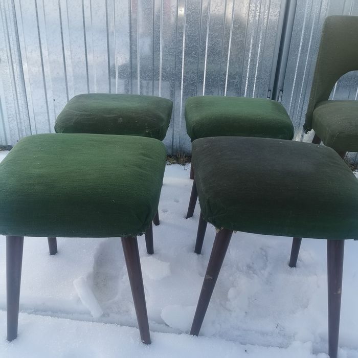 Sprzedam krzesła, taborety patyczaki prl krzesła Tzw Muszelka. Słupsk.