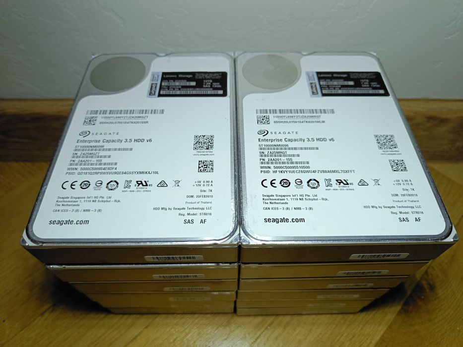 Серверний Хард Диск HDD Seagate 10TB Exos X10 SAS 12GB/s 3.5 2018 року