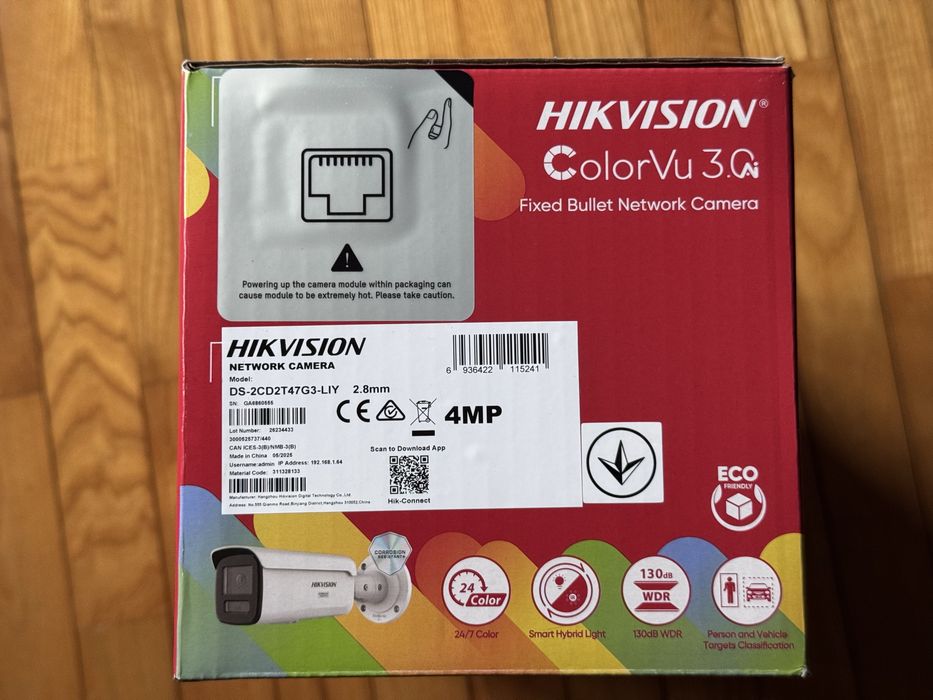 IP відеокамера Hikvision DS-2CD2T47G3-LIY 4МП ColorVu (2.8мм)