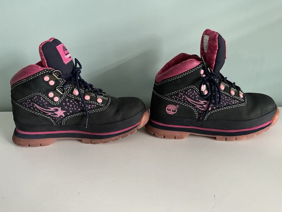 Granatowe buty trapery Timberland 30,5