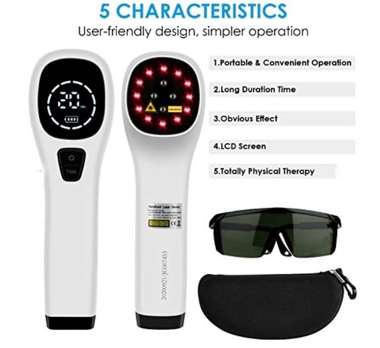 Laser do łagodzenie bólu mięśni, kolan, pleców