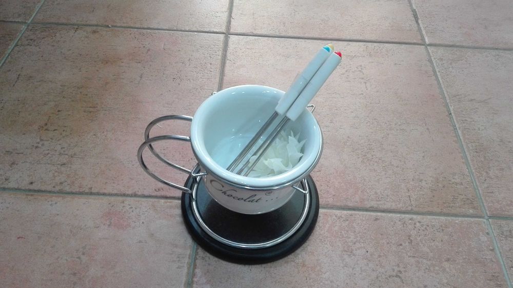 Taça para fazer chocolate