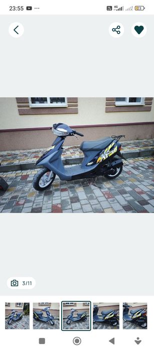 На ходу honda dio 27