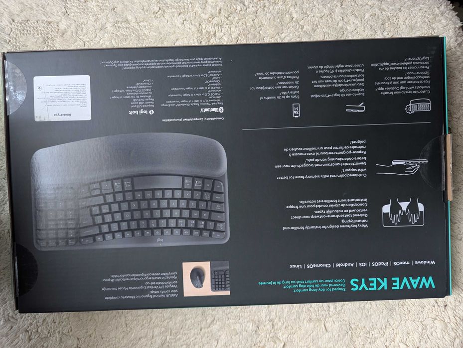 Беспроводная клавиатура Logitech Wave Keys Bluetooth/Wireless Black