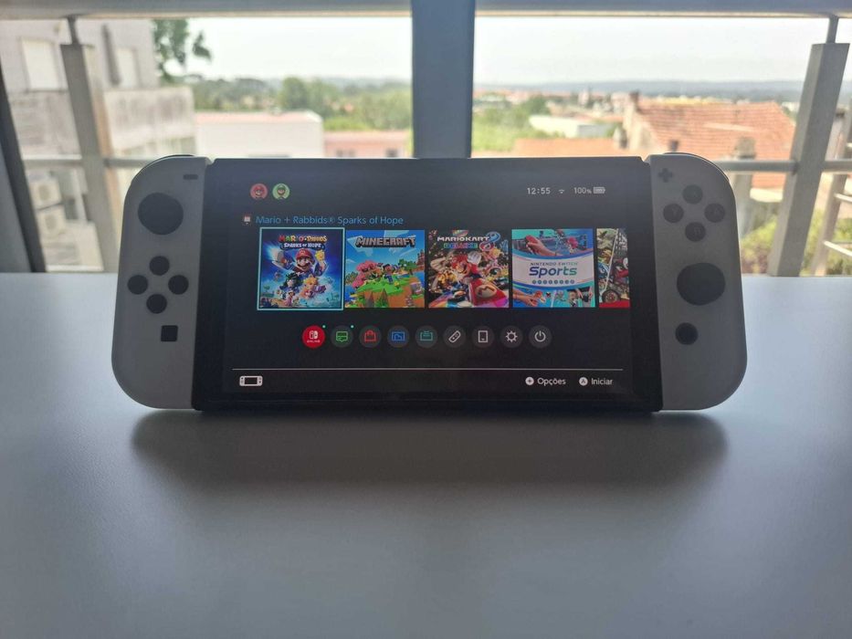 Nintendo Switch OLED + Jogos + Mala Bigben + Acessórios | Excelente Estado