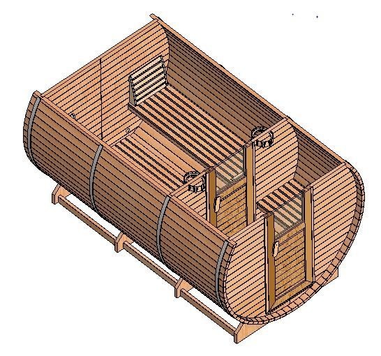 Spa Sauna ogrodowa  projekt