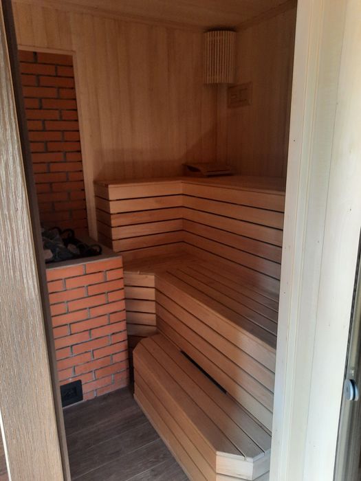 Баня на дровах с бассейном