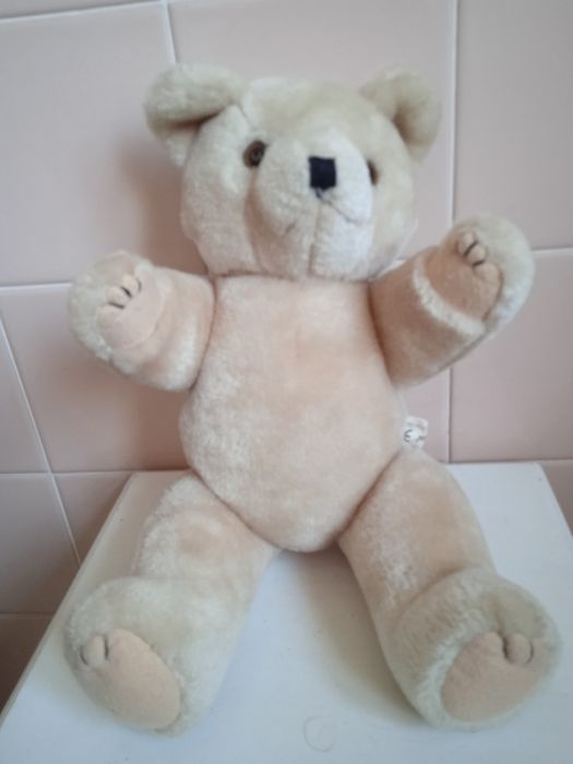 Miś pluszowy  wys. 35 cm beżowy niemiecki nowy