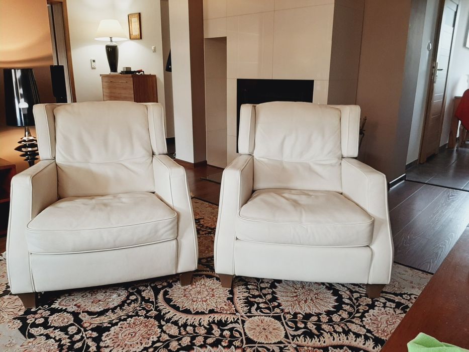 Fotele Natuzzi Amadeus skórzane