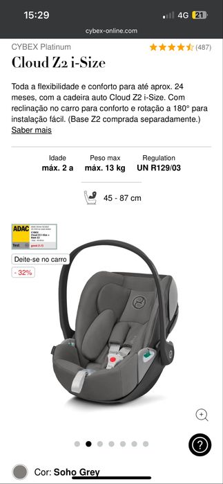 Pack CYBEX Platinum: Sirona Z i-Size + Cloud Z2 i-Size + Base Z