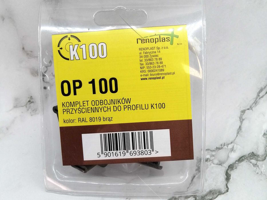 Zakończenie Odbojnik do systemu Renoplast K100 brąz *0