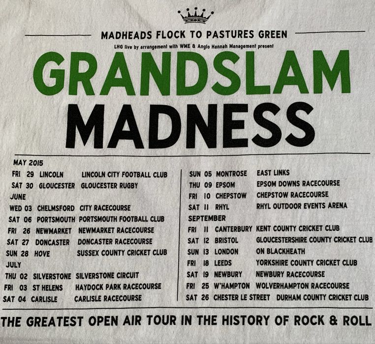 Fanowska Koszulka Grandslam Madness L Rock & Roll 80' 90' Rare Unikat