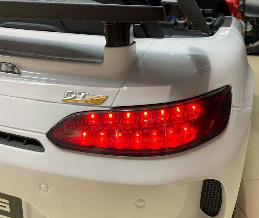 Biały Mercedes GTR autko na akumulator samochód 12V