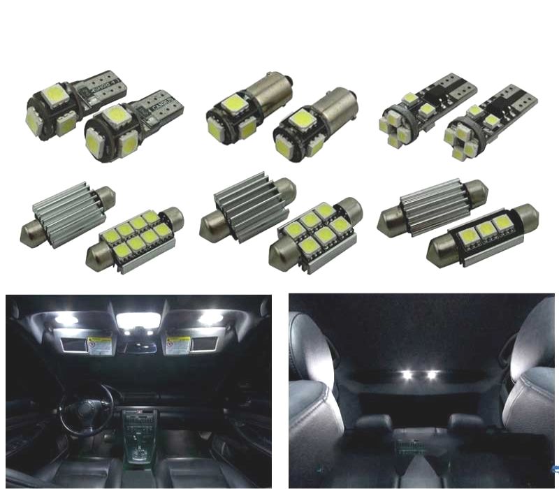KIT COMPLETO 17 LAMPADAS LED INTERIOR AUDI A4 S4 B5 SOMENTE SEDAN 96-01