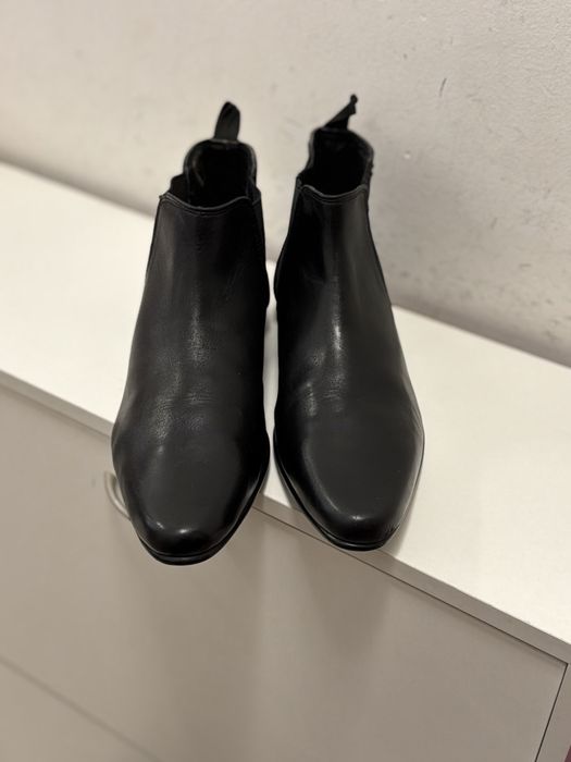шкіряні ботильйони мешти чоловічі Asos Design 43 розмір