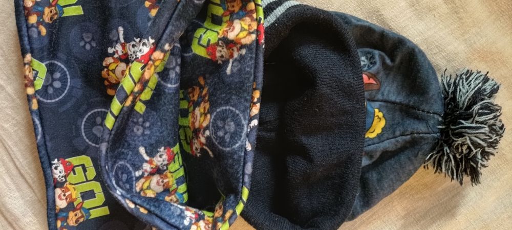 Комплект шапка і хомут Щенячий патруль