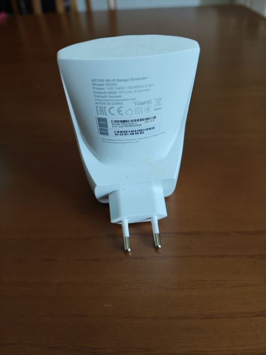 Extensor de Sinal Wi-Fi TP-Link RE200 AC750 (Como Novo)