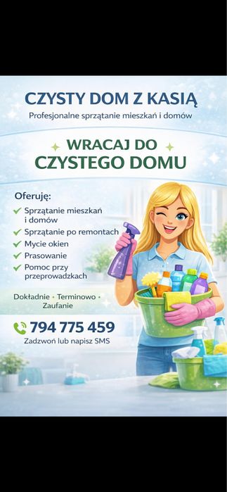 Profesjonalne sprzatanie -Słupsk i okolice/Dokladnie i terminowo