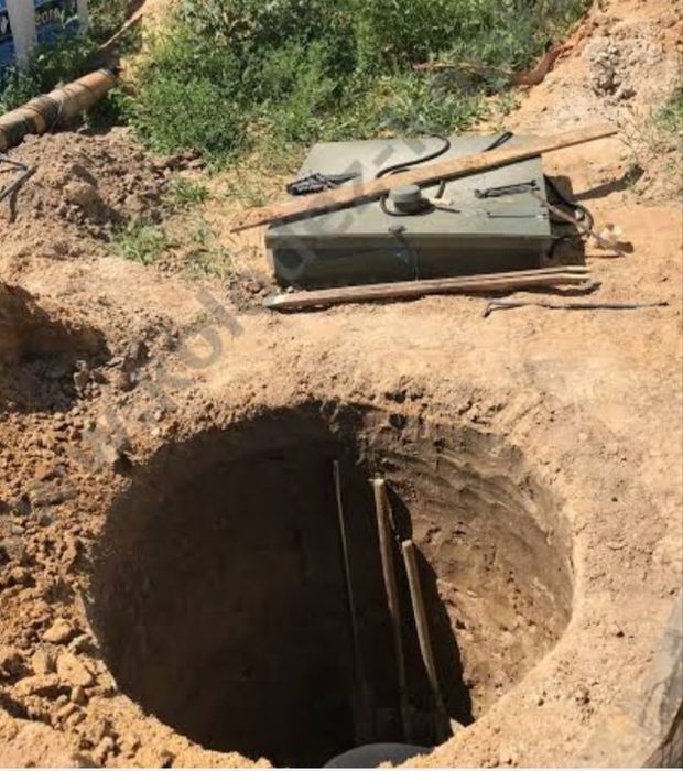 Септик під ключ будівництво із кілець копка М500(6,8,10,12,17)м3