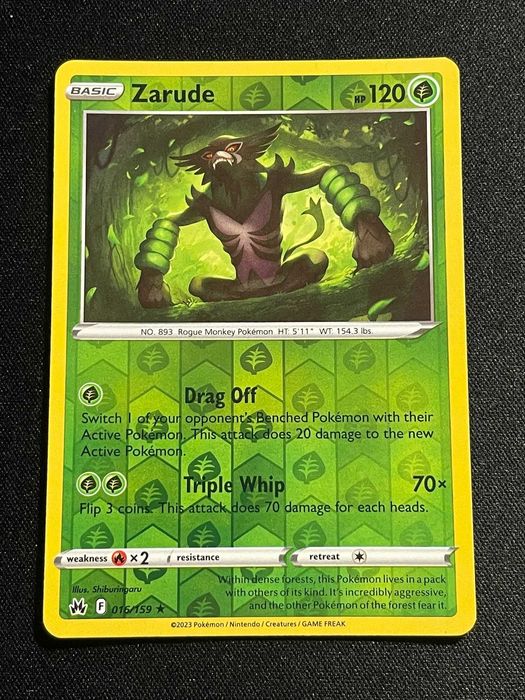 Pokémon Card Zarude 16/159 Crown Zenith