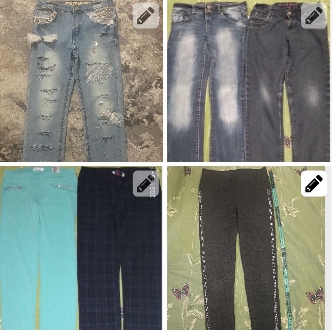 Лосины джинсы скинни на 9-11лет