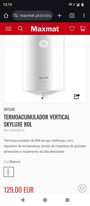 Termoacumulador Skyluxe 80L