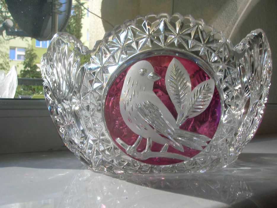 krysztalowa patera. misa  - stan idealny