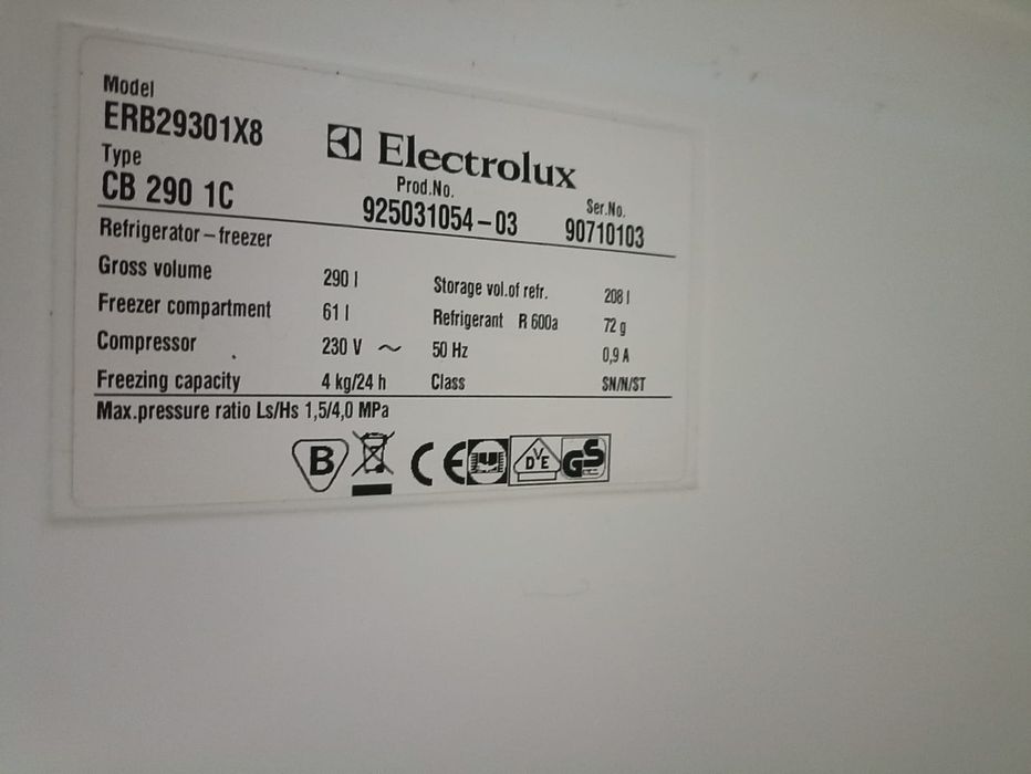 Lodówka Electrolux ERB29301x8 Inspire Space Plus