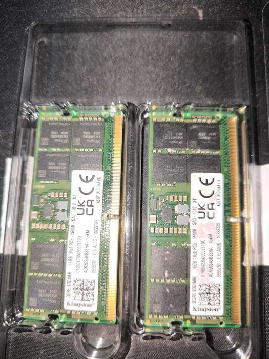 Kingston RAM Memory – 32GB SO-DIMM RAM, 2×16GB, 5600MHz, Like New!64751673347842120