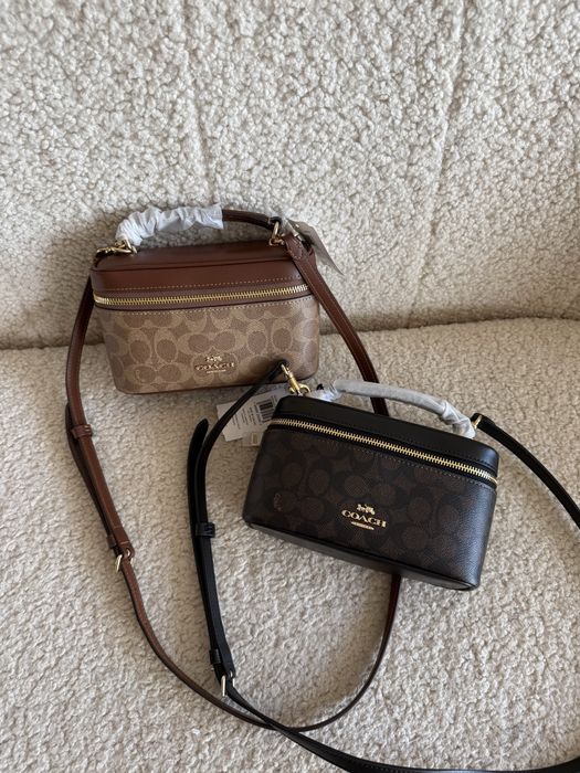 Сумка Coach Rainer Crossbody коричнева/ бежева