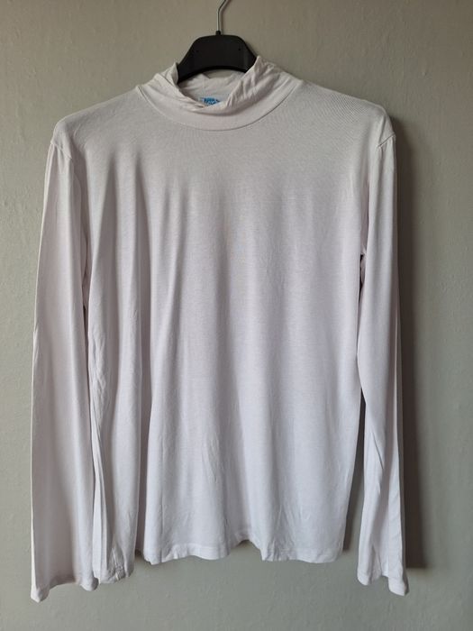 Biały golf z wiskozy XL