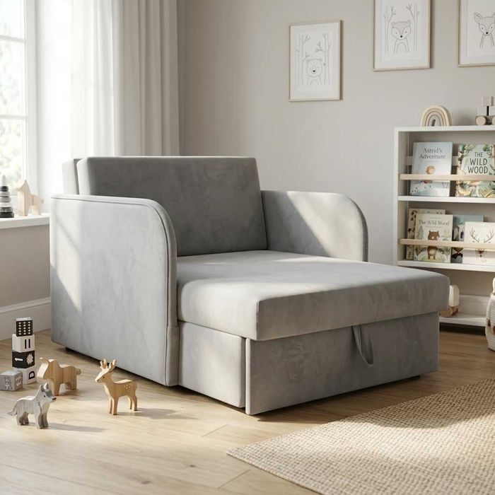Sofa jednoosobowa z funkcją spania – idealna do małych pokoi