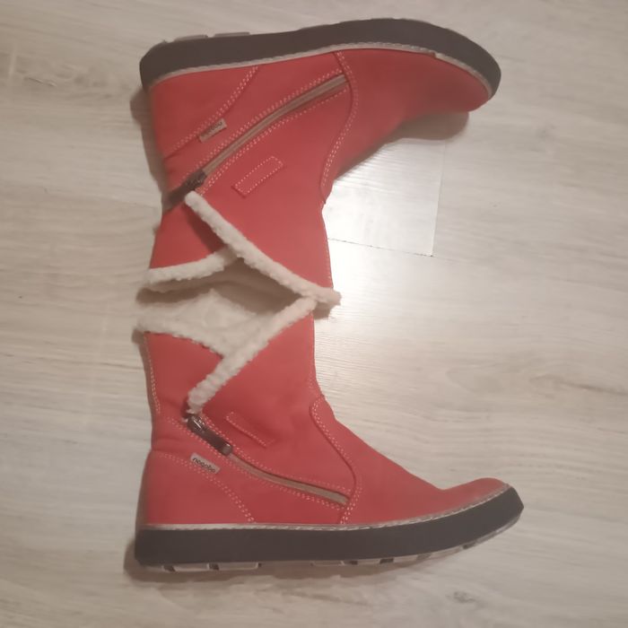 Botki zamszowe ocieplane Nagaba czerwone 41/26 cm
