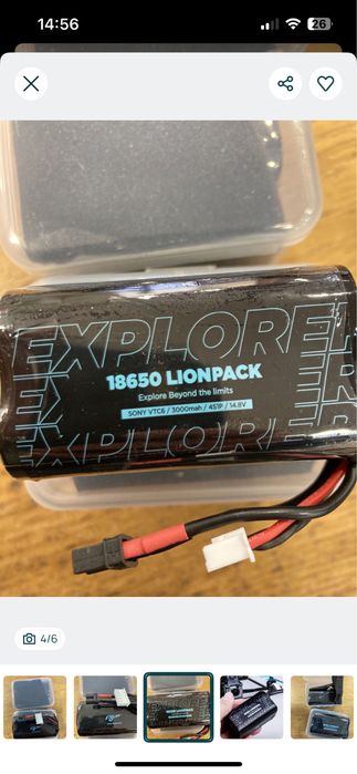 Bateria Drone Flywoo Sony VTC6 4S 3000mah 14.8V - Novo