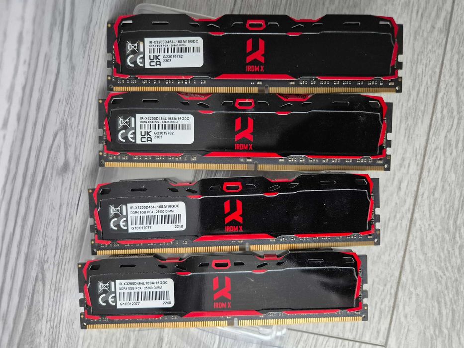 пам'ять DDR4 16GB Kit 2x8GB 3200MHz CL16 Goodram IRDM-X. Trade-in