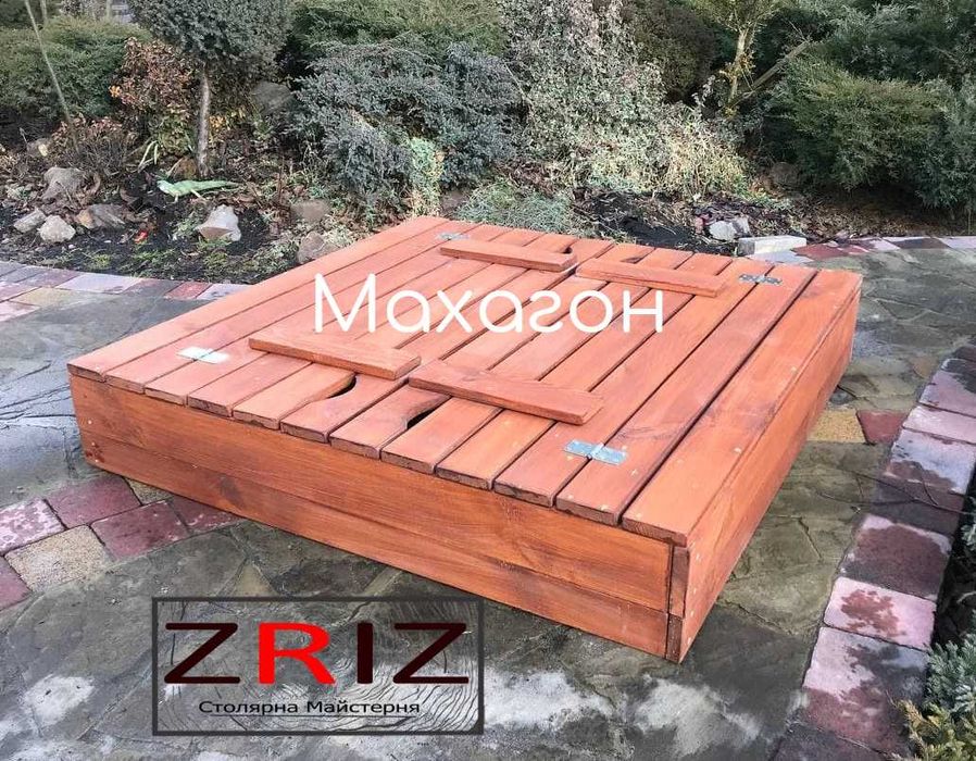 Детская песочница с крышкой! 120х120,  150х150