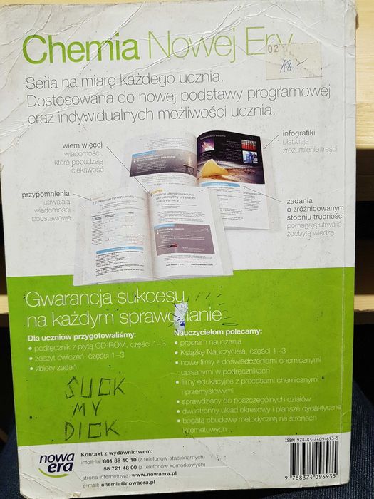 Podręcznik dla gimnazjum, chemia Nowej Ery