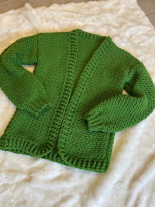 Kardigan ręcznie dziergany