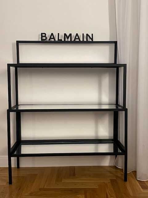 Półka na produkty do salonu/sklepu z logo BALMAIN