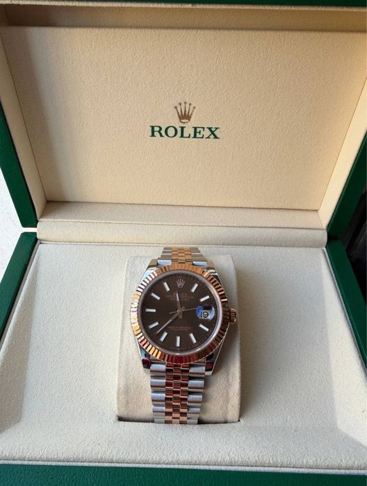 Годинник чоловічий Rolex Datejust 41мм gold Ролекс механізм 3235