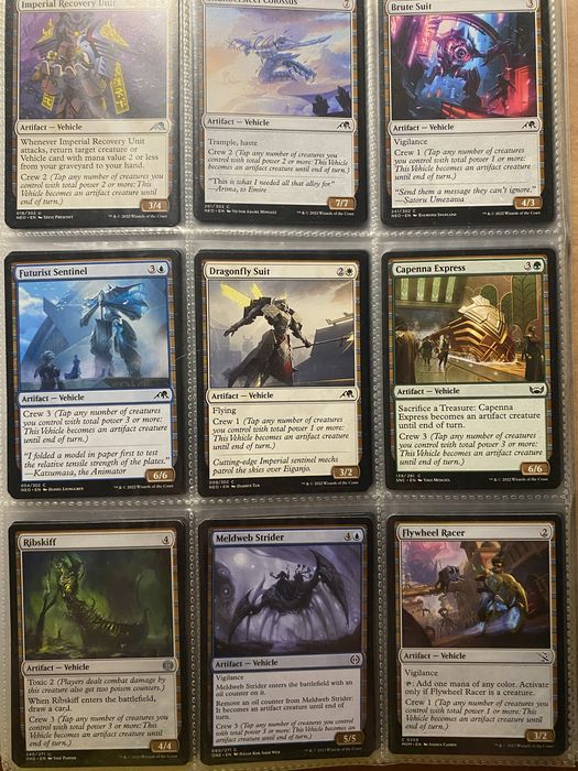 Vehicle kolekcja 48 kart magic the gathering kazda inna