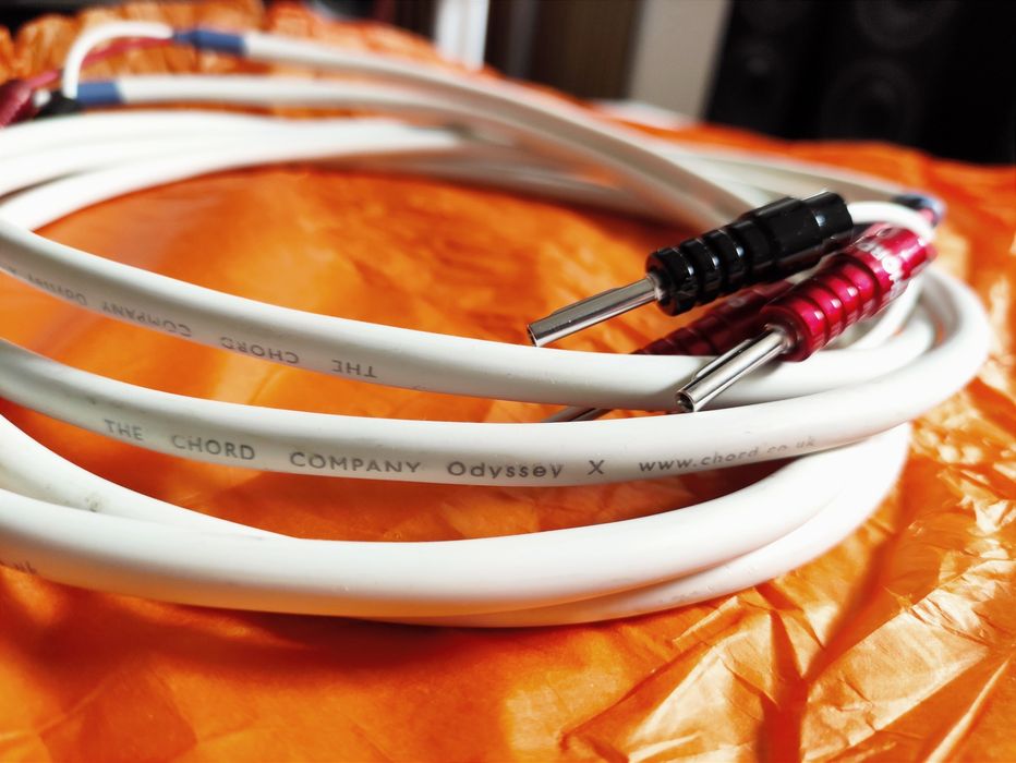 Kable głośnikowe posrebrzane Chord Odyssey X nowe