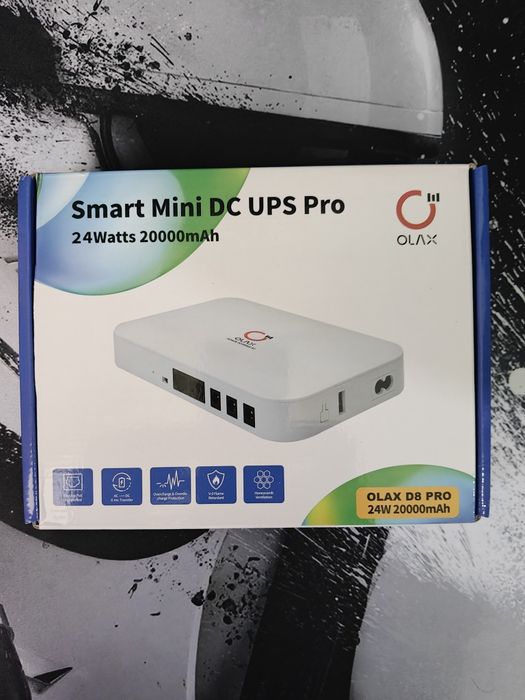 Безперебійник для WiFi роутера 20000 mAh UPS ДБЖ ONU Mini UPS 12v 9v 5v 24 w УПС інтернет без світла