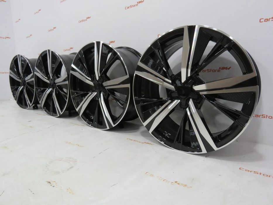 Jantes Look Peugeot GT Line 18 x 8 et 45 5x108 Preto + Polido