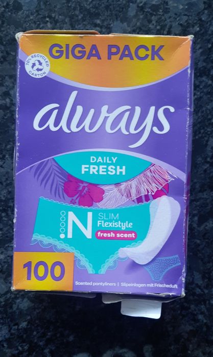 Always Daily fresh wkladki higieniczne giga paka 100 sztuk