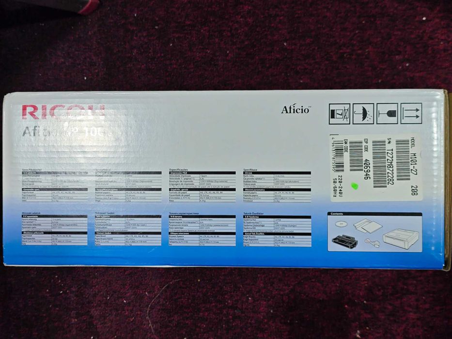 Drukarka RICOH Aficio SP 100e, 13str/min, 1200dpi, USB2.0