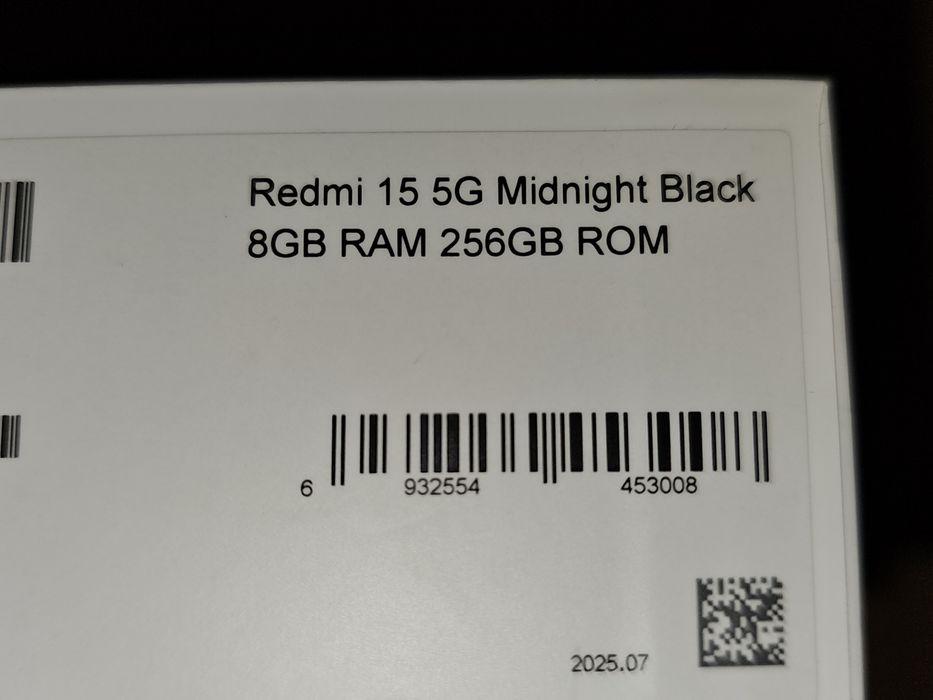 Redmi 15 8GB RAM 256GB ROM